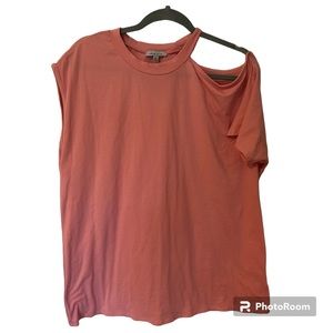 White Birch Single Cold Shoulder Mauve T Sz XL